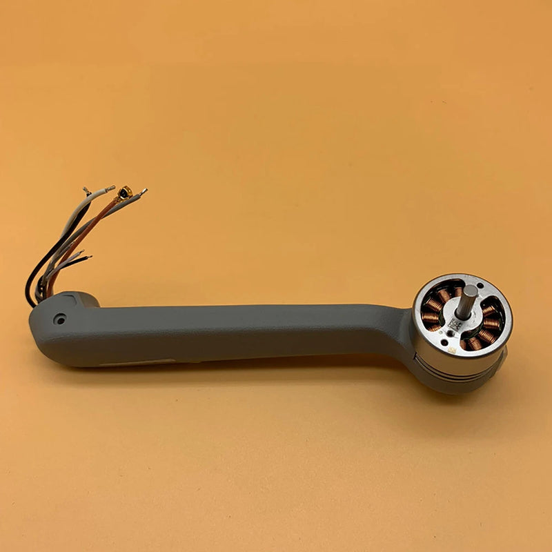 Drone motor arm part with mounted motor assembly, gray housing