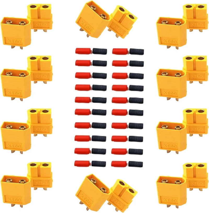 Xt60 Connectors 10 Pairs Xt60 Plug Suitable for Remote Control Lithium Polymer Battery