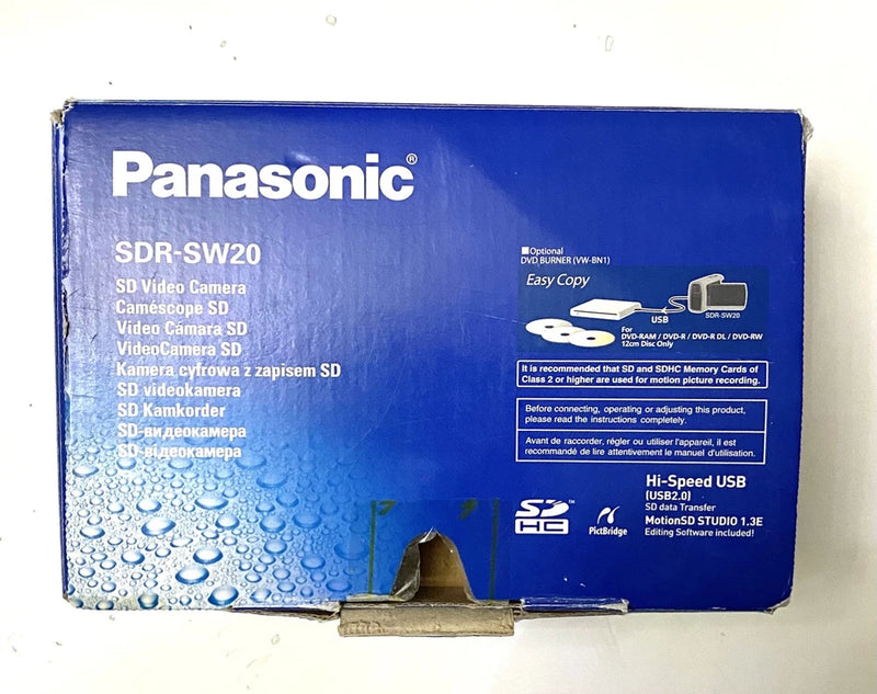 Panasonic SDR-SW20 12.0MP Compact Underwater Camcorder Tested & Working