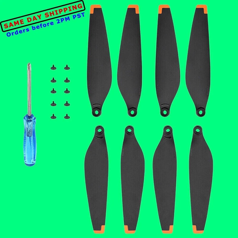 8x For DJI Mavic Mini 3 Pro propeller blade 6030F noise reduction quick release