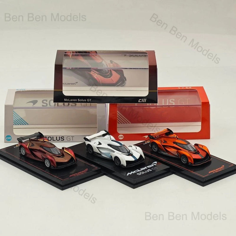CM 1/64 Solus GT Racing Sports Diecast Metal Car Ornaments Supercar