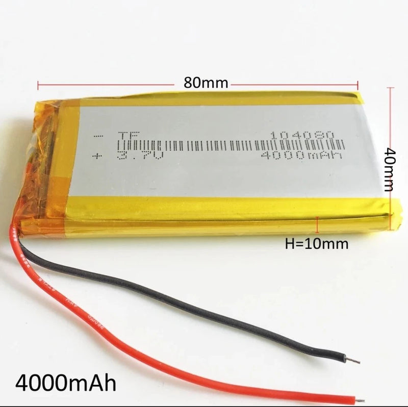 LiPo battery 4000mAh 3.7v