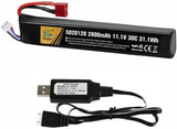 1pcs 11.1V 2800mAh RC Rechargeable Lipo Battery for High Power Water Gun Toys