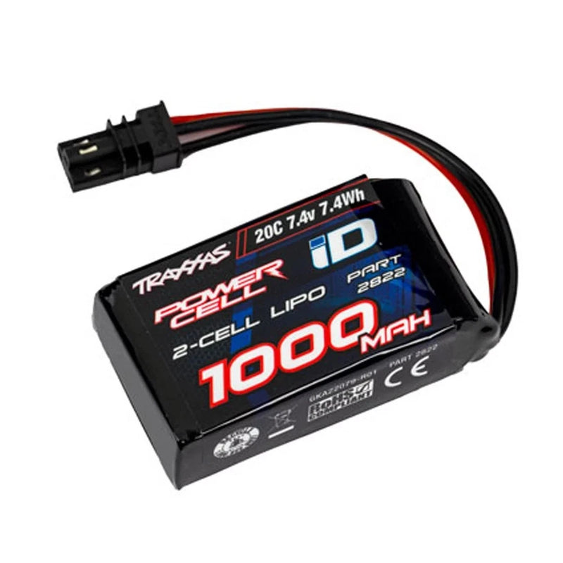 TRAXXAS 2822 - 2S 7.4V 1000mAh 20C LiPo BATTERY - TRX4M -TRA2822