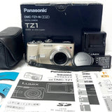 Panasonic DMC-TZ1 Gold Compact Digital Camera Tested Excellent Condition