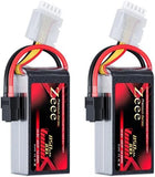 Premium Series 4S Lipo Battery 850mAh 14.8V 100C FPV Batteries with XT60 Plug Battery
