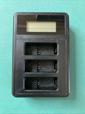 Three Charger Battery Charger for GoPro 5/6/7/8 Batteries. Model XH-Y3. VGOOD. Battery