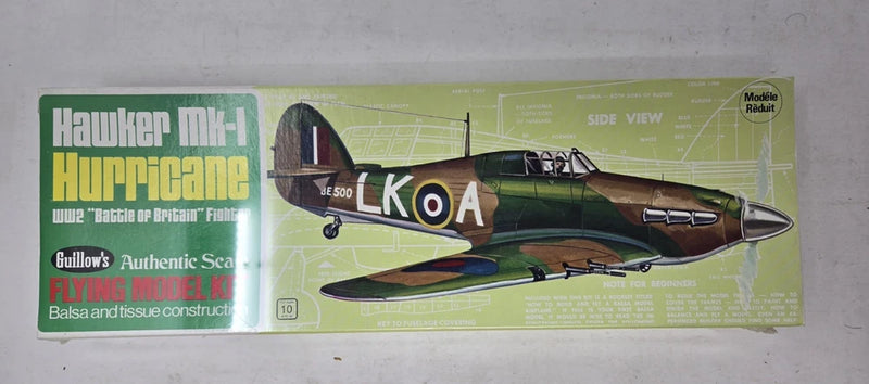 Guillows #506 16-1/2" Wingspan Hawker Hurricane Kit