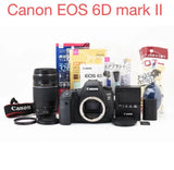 Canon EOS 6D Mark II DSLR Camera with 75-300mm Lens Set Excellent Condition