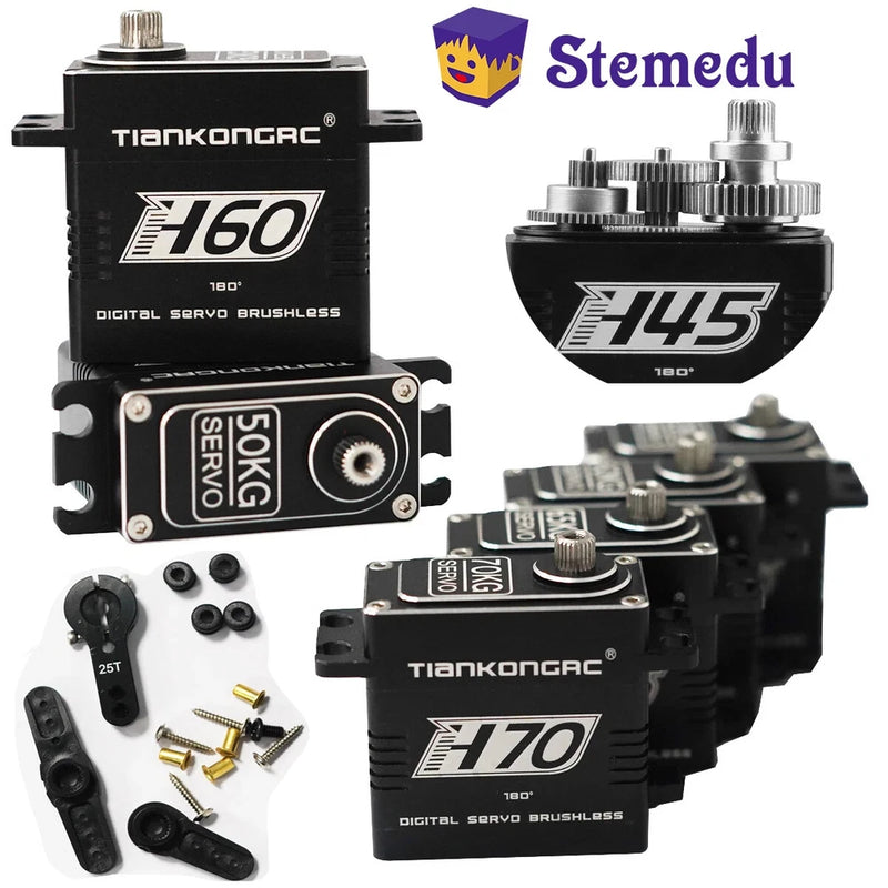 35-70kg Metal Gear Brushless Digital Servo For DIY RC 1/10 1/8 Cars Crawler Boat