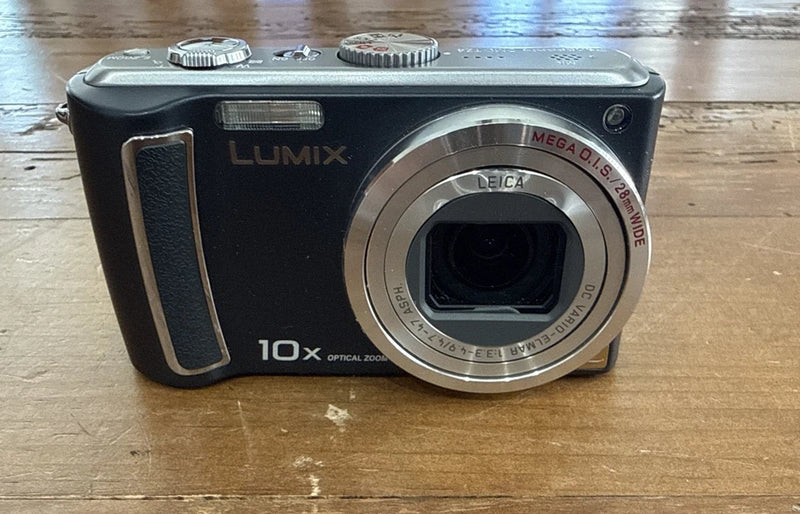 Panasonic Lumix DMC-TZ4 Digital Camera Leica 10x Zoom Tested w/ Charger Case