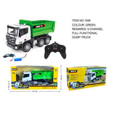 HUINA 1/18 1556 2.4G 9CH Plastic RC Dumper Tipper Truck Model Car Battery Gift Battery