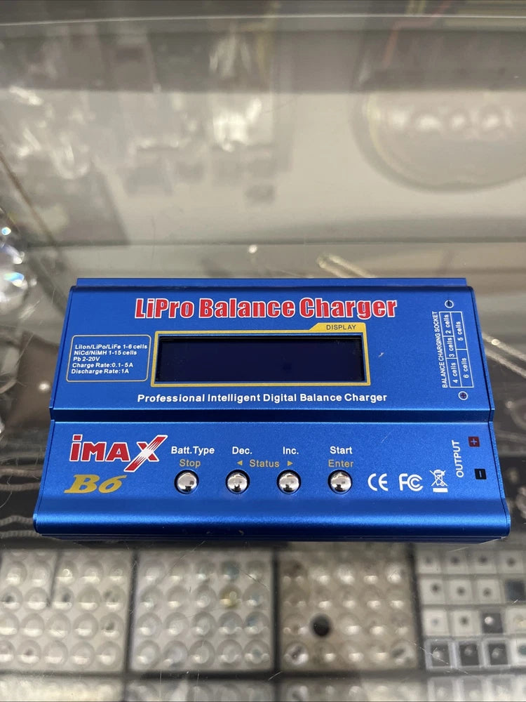 B6 Lipo Battery Charger 80W 6A for 1S-6S LiPo Lilon Life NiCd NiMh PB RC Battery Battery
