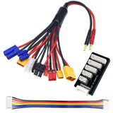 RC Lipo Battery Charger Adapter 10 in 1 Wire to 4.0mm Banana Plug Converter Battery