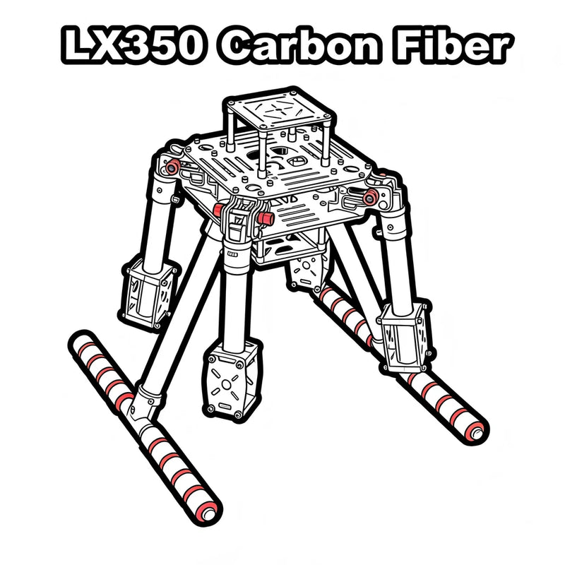 RC LX350 PRO frame With  350 pro Frame 350 drone For 4 Axis RC Multicopter FPV Q