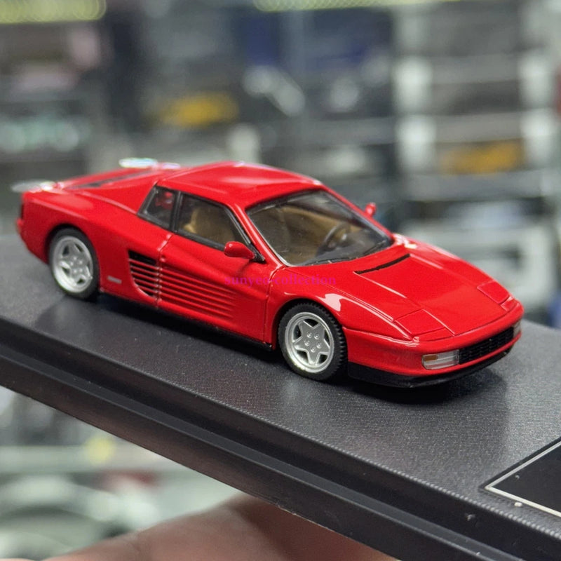 1/64 1988 Testarossa Red Alloy Opening Diecast Model Car Collectible