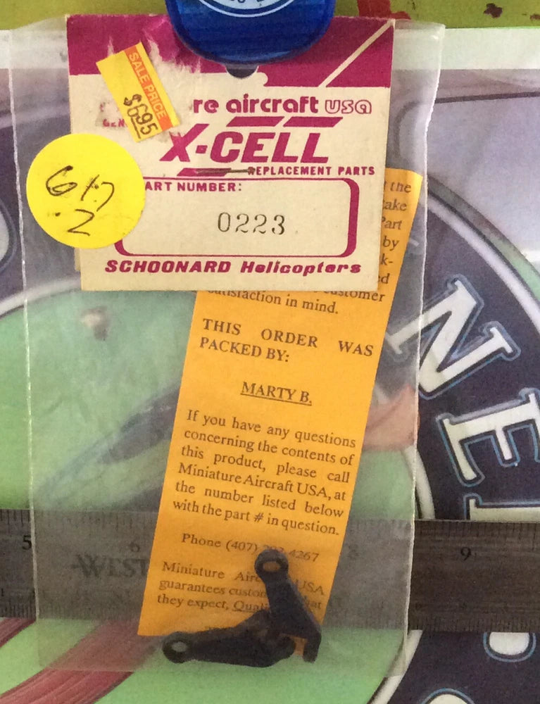 X-Cell RC helicopter part package, Schoonard helicopter parts, part 0223, sealed