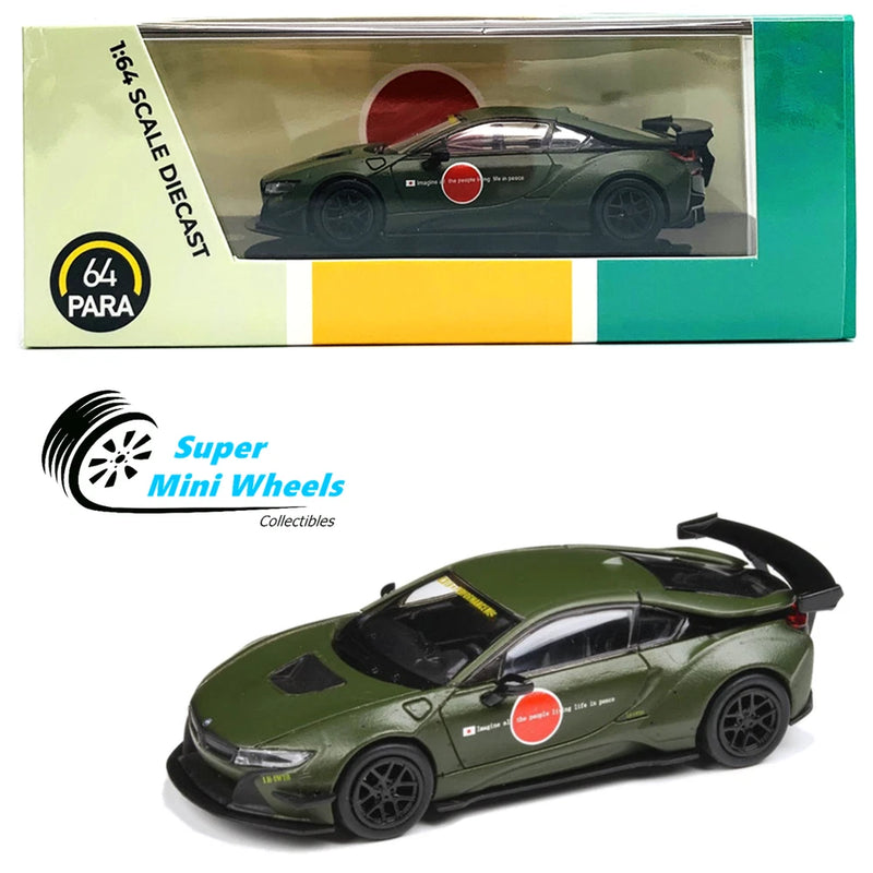PARA64 - Liberty Walk BMW i8 Zero (Matte Green) Diecast Model 1:64