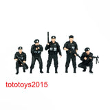 1/87 Armed Special Police Men Scene Prop Miniature HO scale Figure Doll Model