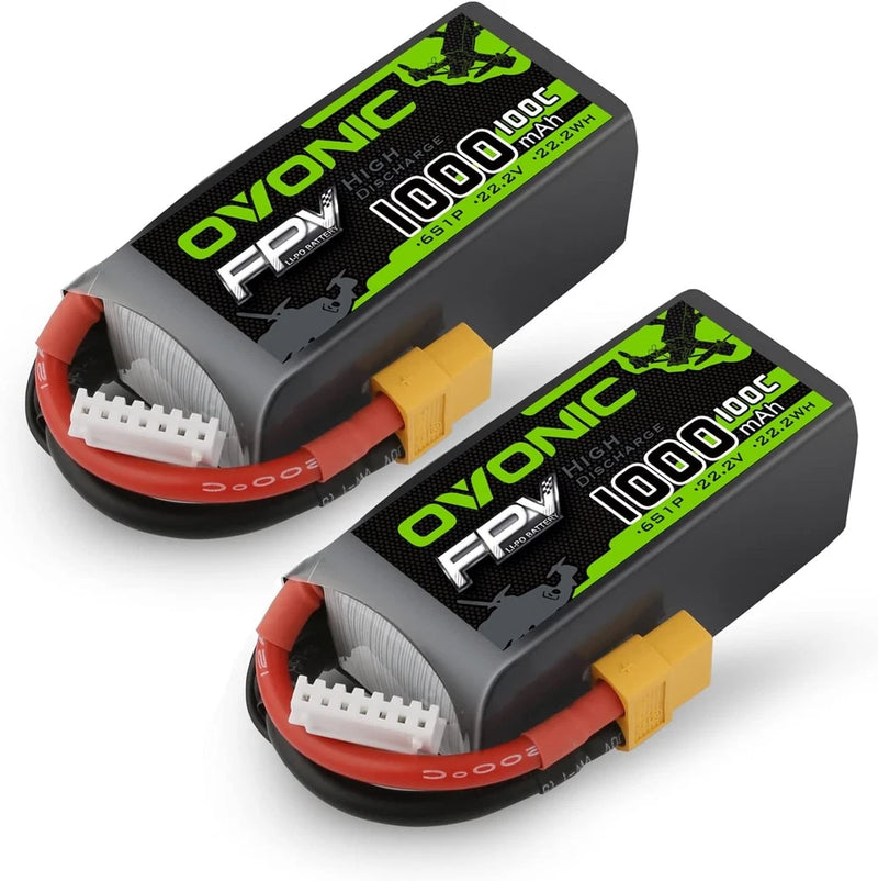 1000mAh 6S 100C LiPo Battery with XT60 Plug for FPV Racing RC Quadcopter Battery