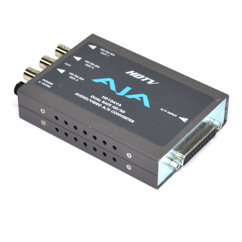 AJA HD10AVA Dual-Rate HD/SD Audio Video A/D Converter No Cables or AC Adapter