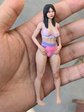 1/18 Sexy Beauty Girl Resin Scene Props Miniature Figure Doll For Car Model Toy