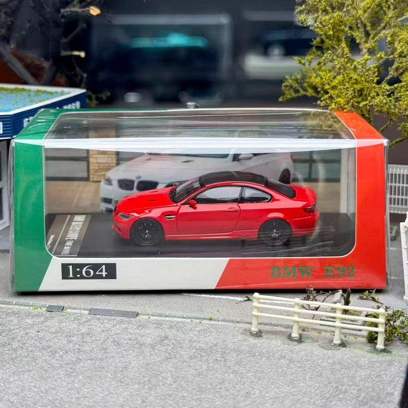 Fine model 1/64 Scale  M3 Coupe E92 Red Diecast Car Model Toy Gift