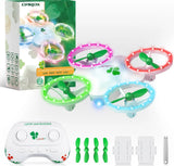 CAROX Mini Drone for Kids LED RC Quadcopter Toy w/ Remote & Spare Props