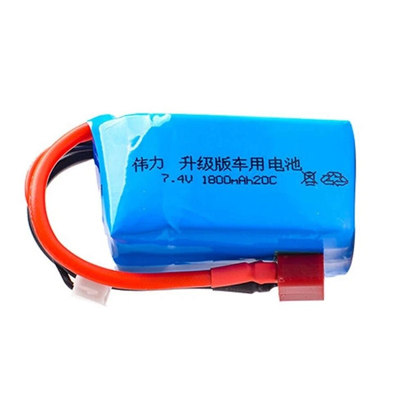1Pcs 7.4V 1800mah 20C Lipo Battery for Wltoys A959-b A969-b A979-b K929-B RC car