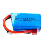 1Pcs 7.4V 1800mah 20C Lipo Battery for Wltoys A959-b A969-b A979-b K929-B RC car