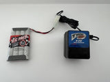 TYCO RC NiCd 9.6V battery pack and charger with connecting leads