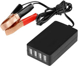 DC Converter with Battery Clip 12V 24V to 5V 8A USB Power Adapter Buck Regulator