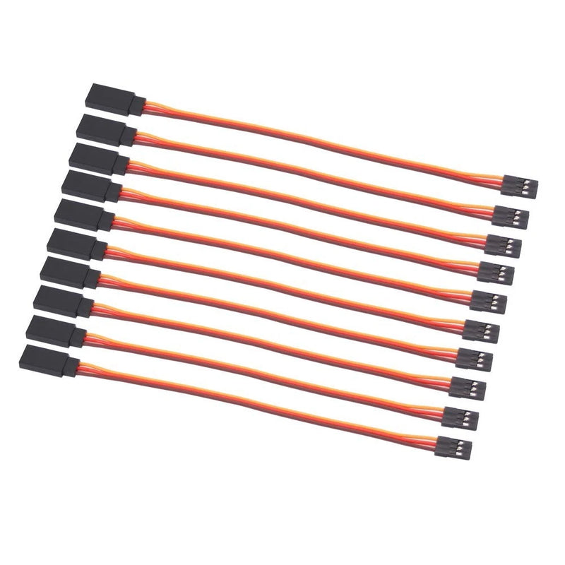 10pc 15cm Servo Extension Cable 3 Pin Male Female 22awg Wire For RC Car Helicopt Converter