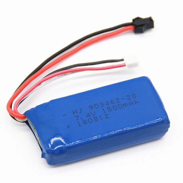 1pcs 7.4v 1500mah Battery For MJXRC  Ft009 Rc Boat Wltoys Car 12428  Helicopter