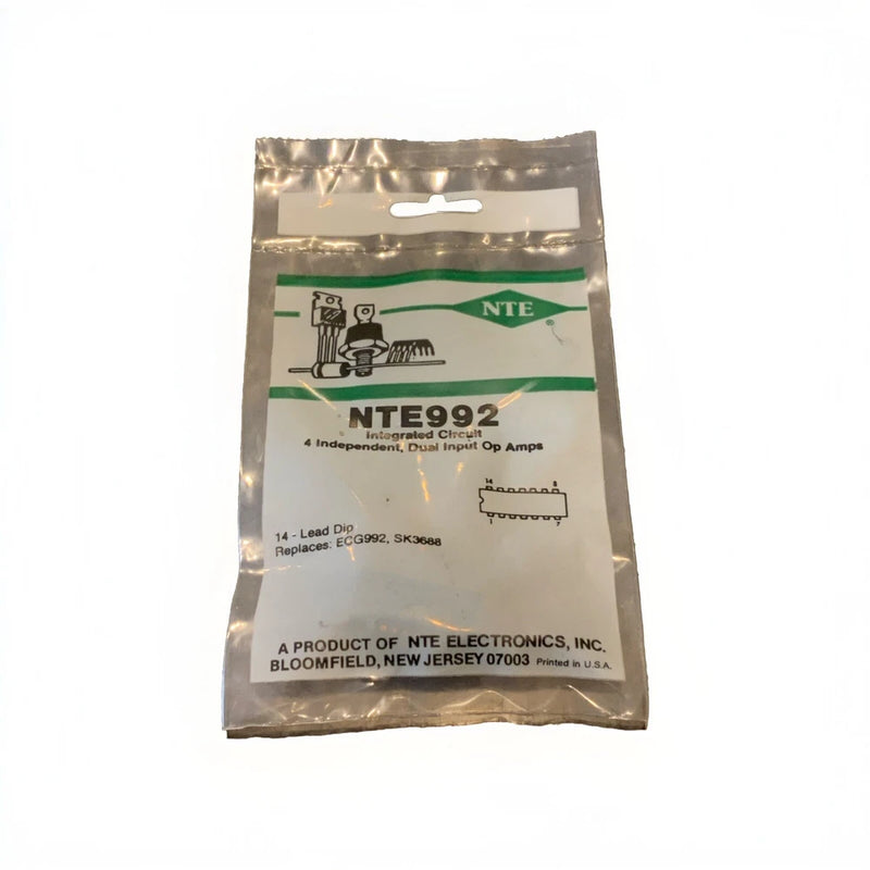 NTE992 IC 4 Independent Dual Input Op Amp DIP14 ECG992 SK3688