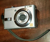 Panasonic LUMIX DMC-LS75 7.2MP Digital Camera - Silver Tested Works