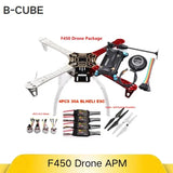 B-CUBE F450 Drone Kit with APM2.8 Flight Controller M8N GPS Shock Absorber Stand