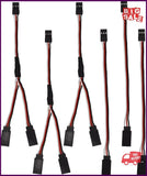 JST Y Splitters - 1 Male to 2 Female, RC Servo Y Connector, Servo Harness Lead, Converter