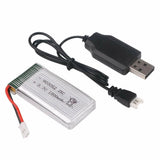 3.7V 25C 1800mAh Li-po battery with USB Charger For RC Quadcopter Drone