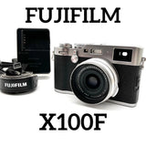 FUJIFILM X100F Silver Compact Digital Camera Tested Working Seller Japan