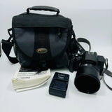 Panasonic LUMIX DMC-FZ20 5.0MP Digital Camera Black Battery Charger & Bag Tested