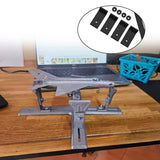 Metal airplane model building jig with adjustable stand and clamps for 1/72–1/144