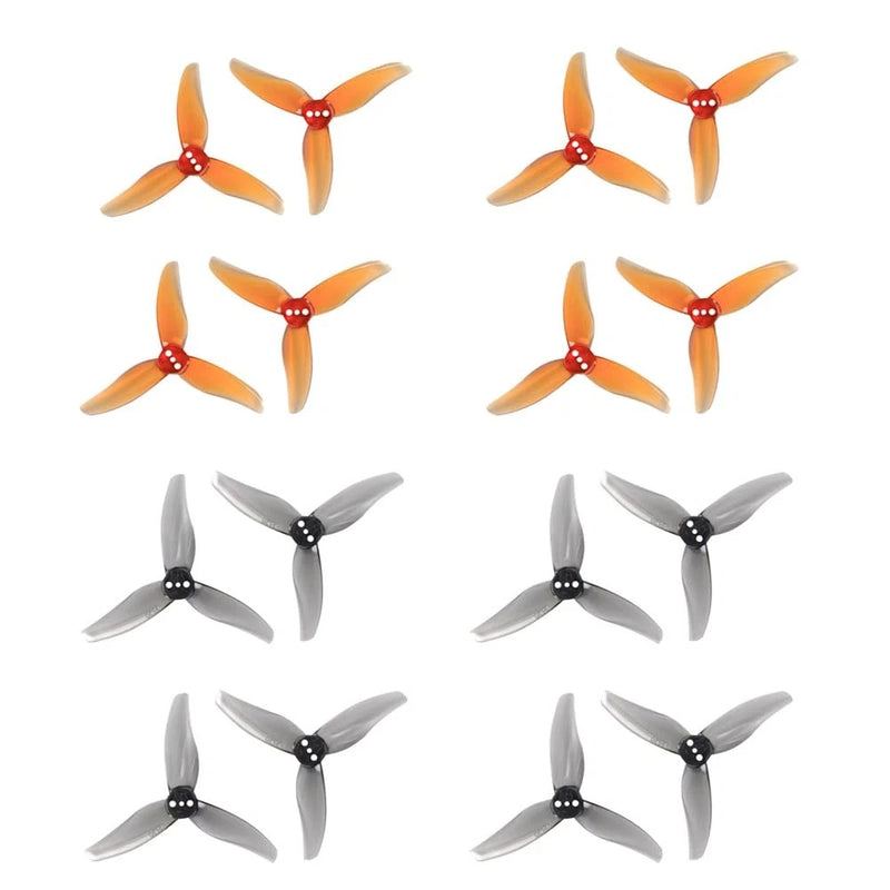 8 Pairs 2520 2.5 Inch 3 Blade PC Propellers 1.5mm for 2 Inch FPV Drone