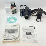 Panasonic Lumix DMC-G1 12MP Blue Camera 14-42mm Olympus Lens New Battery Works