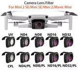 For DJI Mavic Mini 4/4K Camera Lens Filters Set MCUV ND4 ND8 ND16 ND32 CPL ND/PL Drone