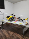 HUGE 6 Foot Vintage Remote Control Helicopter With Pull Start GASSER Gas Motor !
