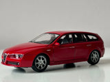 Alfa 159 Sportwagen Italian Car Model Diecast Toy Red 1:43 Scale Welly