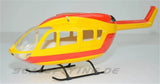 EC-145 Securite Civile 450 450 Size RC Pre-Painted Fuselage Magnetic Cabin Lock