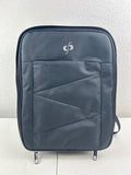 Soft drone backpack case, dark blue-gray, front panel with zipper pocket