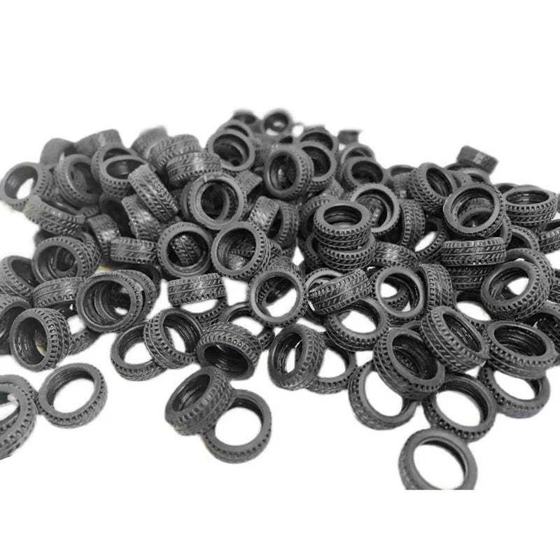 50PCS/lot 1/32 Model Car Rubber Tire Diorama Rubber Tire Display Accessories